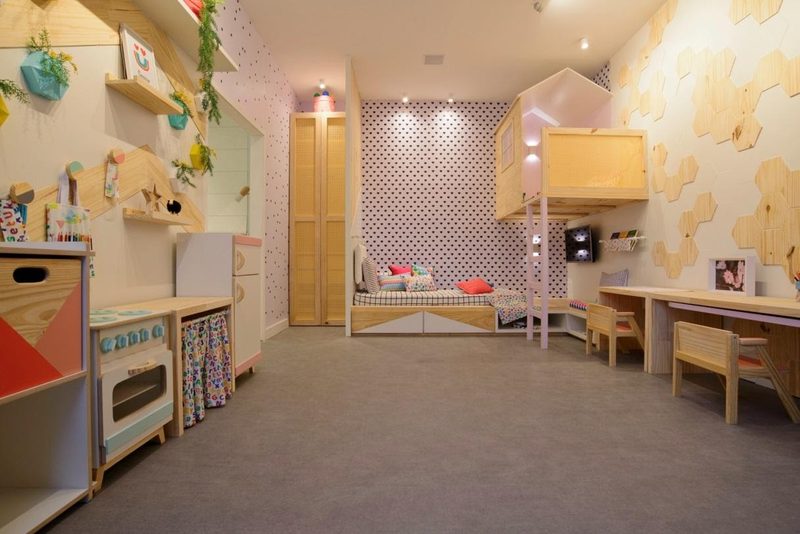 Quarto da Menina inclui espaço para ler e cozinhar